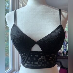 Elegant Black Lace Bralette